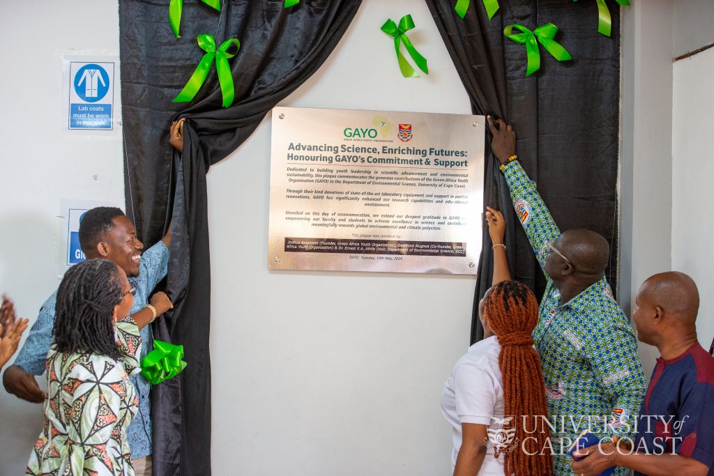 A plaque at the ENNSA laboratory in honor of GAYO being unveiled