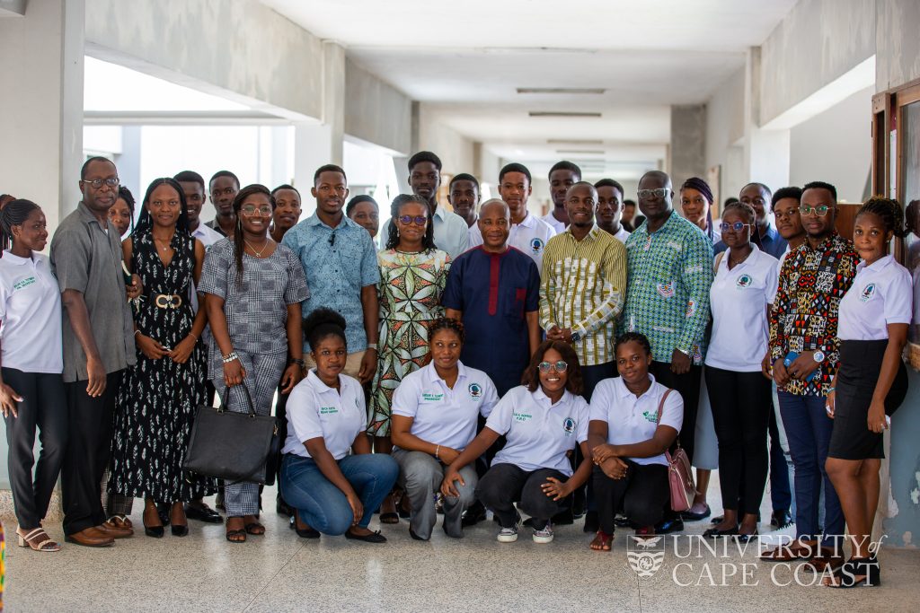 Members of GAYO in a group shot with some faculty of the Department